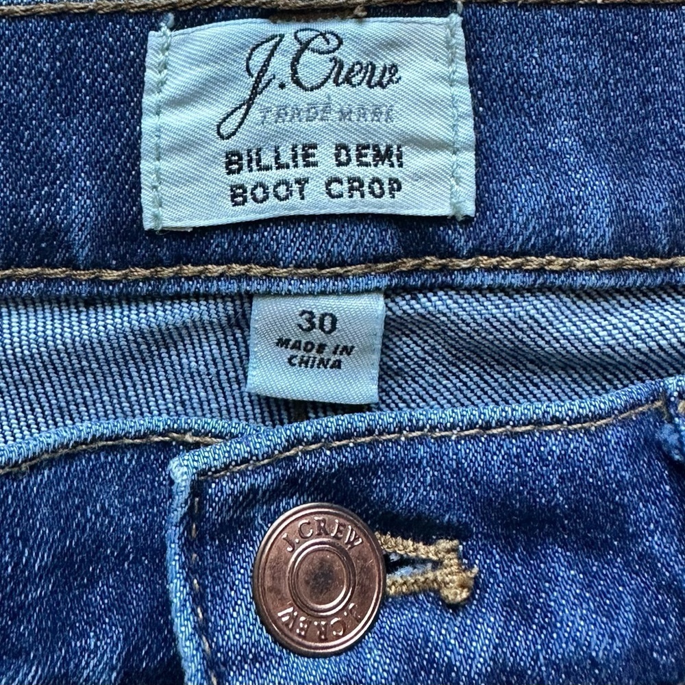 J. Crew Billie Demi Boot Crop denim - Picture 6 of 9